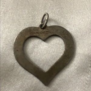 Vintage Jewelry - Vintage enamel & silver heart charm 60s-70s Vintage Jewelry - Vintage enamel & silver heart charm 60s-70s